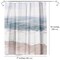 Americanflat 71x74 Shower Curtain - Coastal Seaside Design - Warm Waves by PI Creative Art